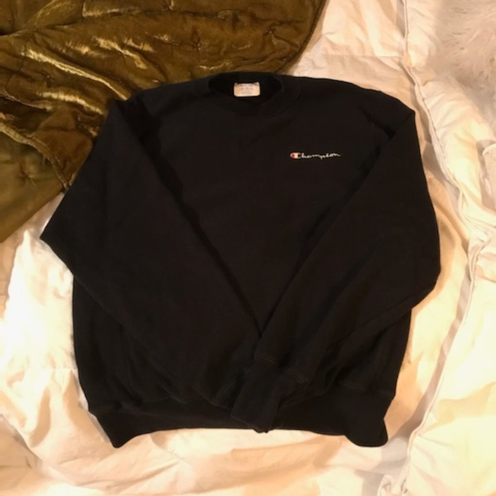 Black Champion Pullover